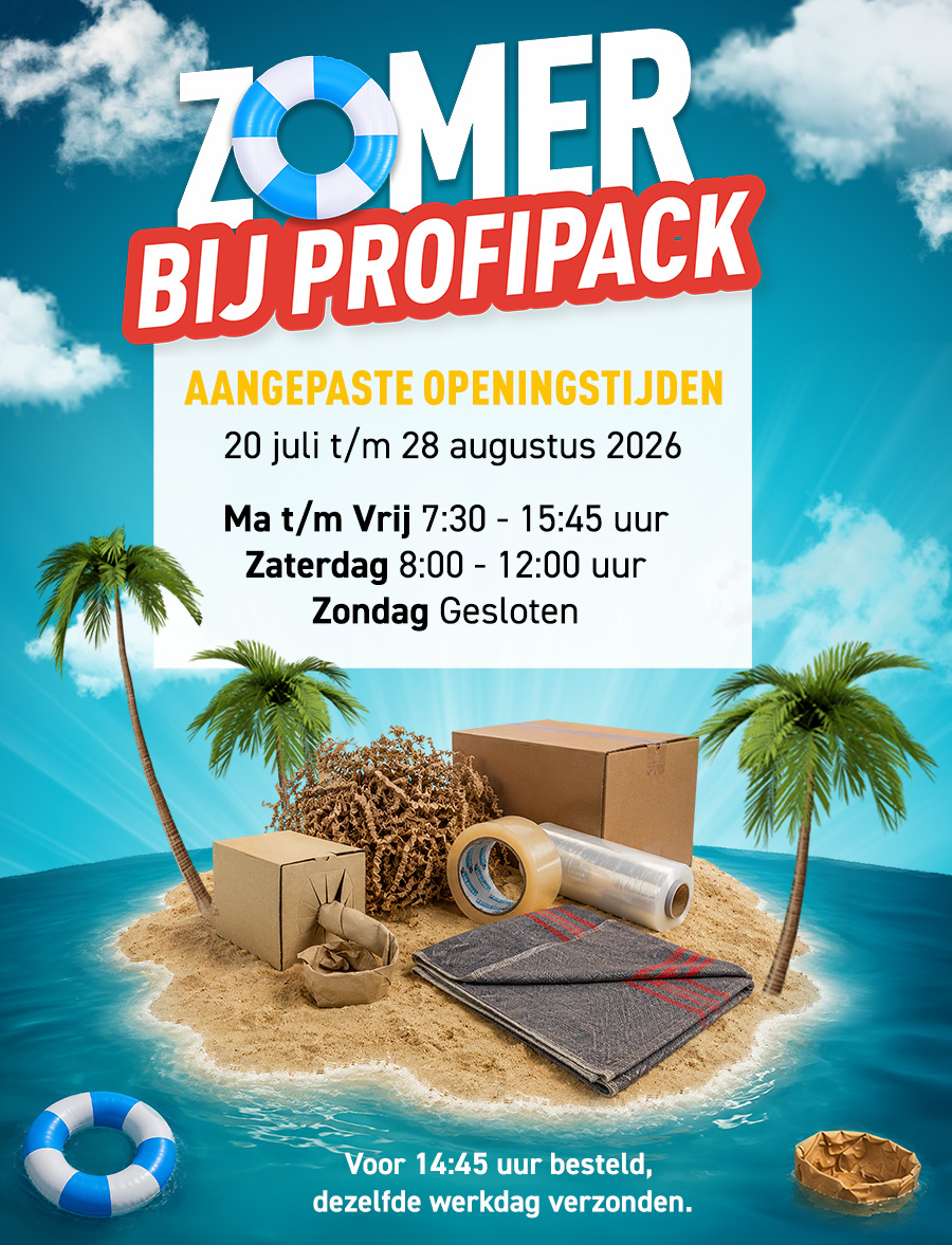 Aangepaste openingstijden zomer bij Profipack